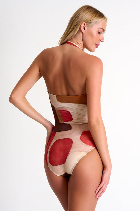 Classic Bandeau One-Piece Swimsuit - 42510-08-956 04 / 956 Sunset / 75% POLYAMIDE, 25% ELASTANE